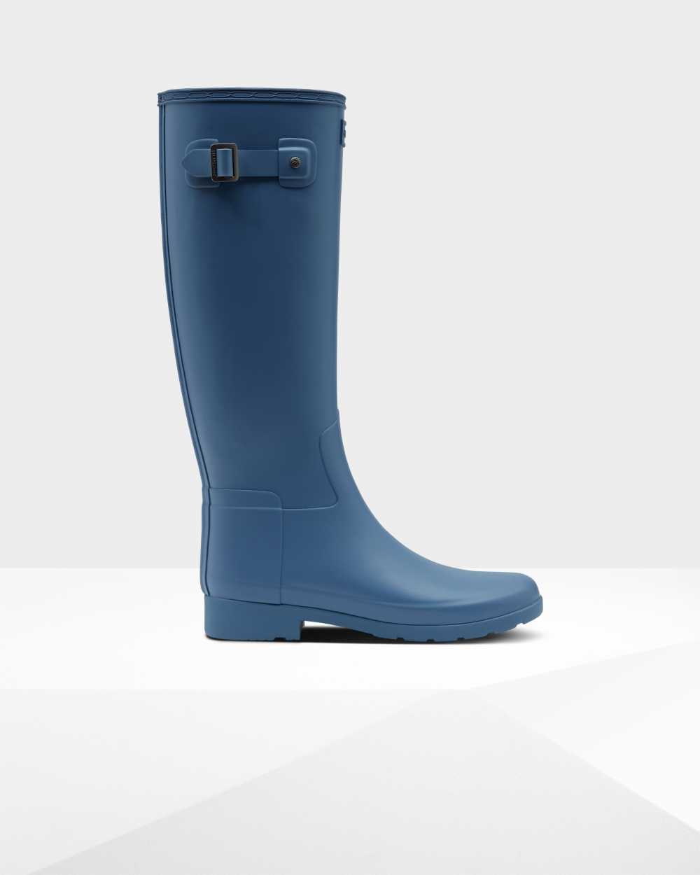 Hunter Refined Slim Fit Tall Women's Rain Boots NZ-05359C Blue